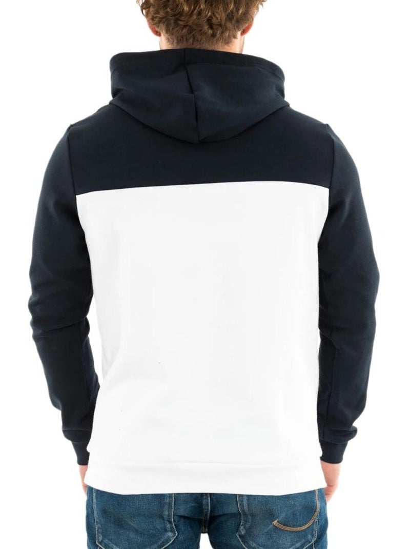 Le Coq Sportif Heritage Heren Sweatshirt Wit/Marine - Comfortabele Trui Marineblauw - Kiabi