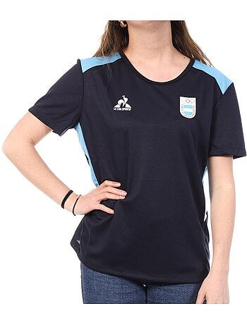 Le coq sportif jo 2024 dames t-shirt marine argentinië
