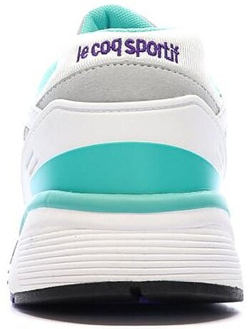 Le coq sportif lcs r1100 nineties heren sneakers wit/groen/paars