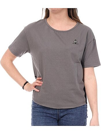 Le coq sportif loose fit t-shirt grijs dames