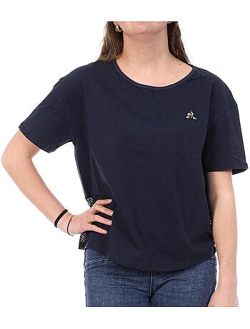 Le coq sportif loose fit t-shirt voor dames - marineblauw