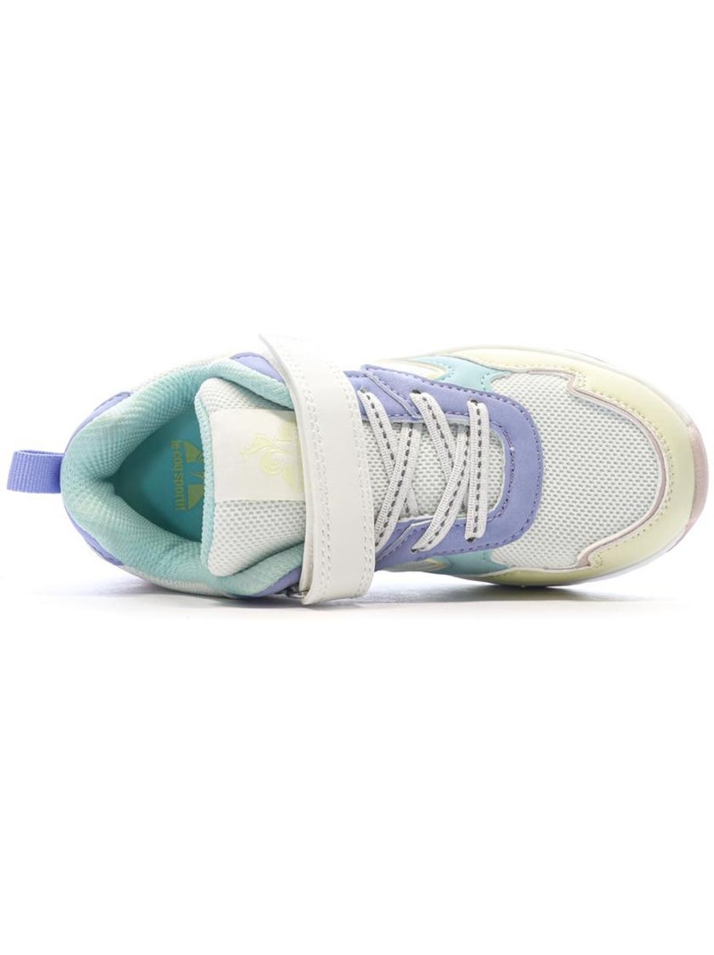 Le Coq Sportif LSC Runner Meisjes Sneakers Wit/Groen/Geel Multicolor - Kiabi