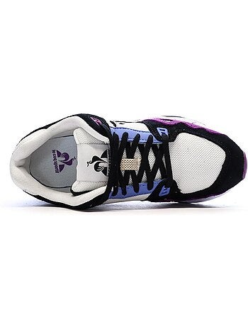 Le coq sportif r1100 nineties dames sneakers zwart/wit/blauw