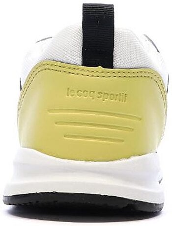Le coq sportif r500 jongens sneakers wit/zwart/geel