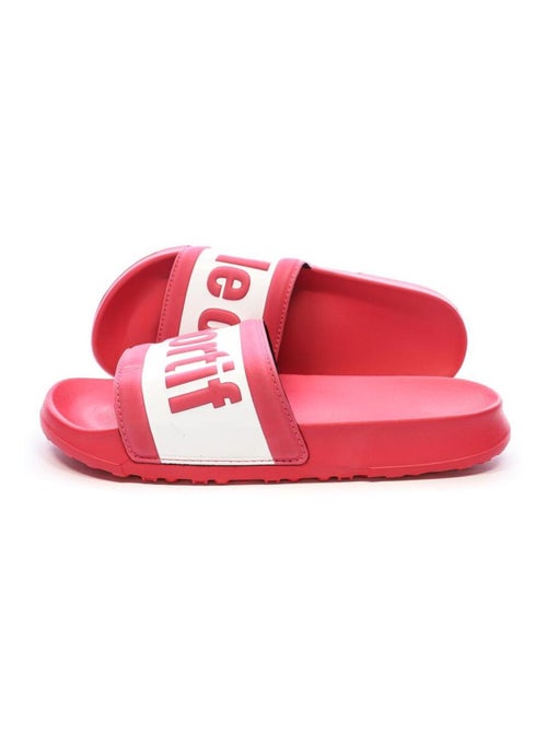 Le Coq Sportif Slide Wording Dames Slippers Roze/Wit - Kiabi Le Coq Sportif Slide Wording Dames Slippers Roze/Wit - Kiabi