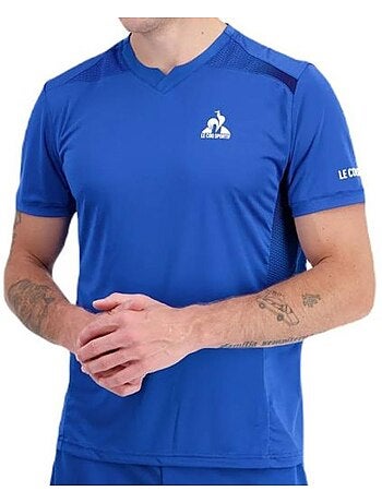 Le coq sportif tennis pro t-shirt blauw voor heren
