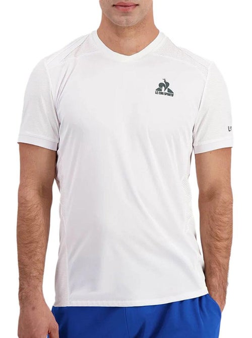 Le Coq Sportif Tennis Pro Witte Sportmaillot voor Heren - Kiabi Le Coq Sportif Tennis Pro Witte Sportmaillot voor Heren - Kiabi