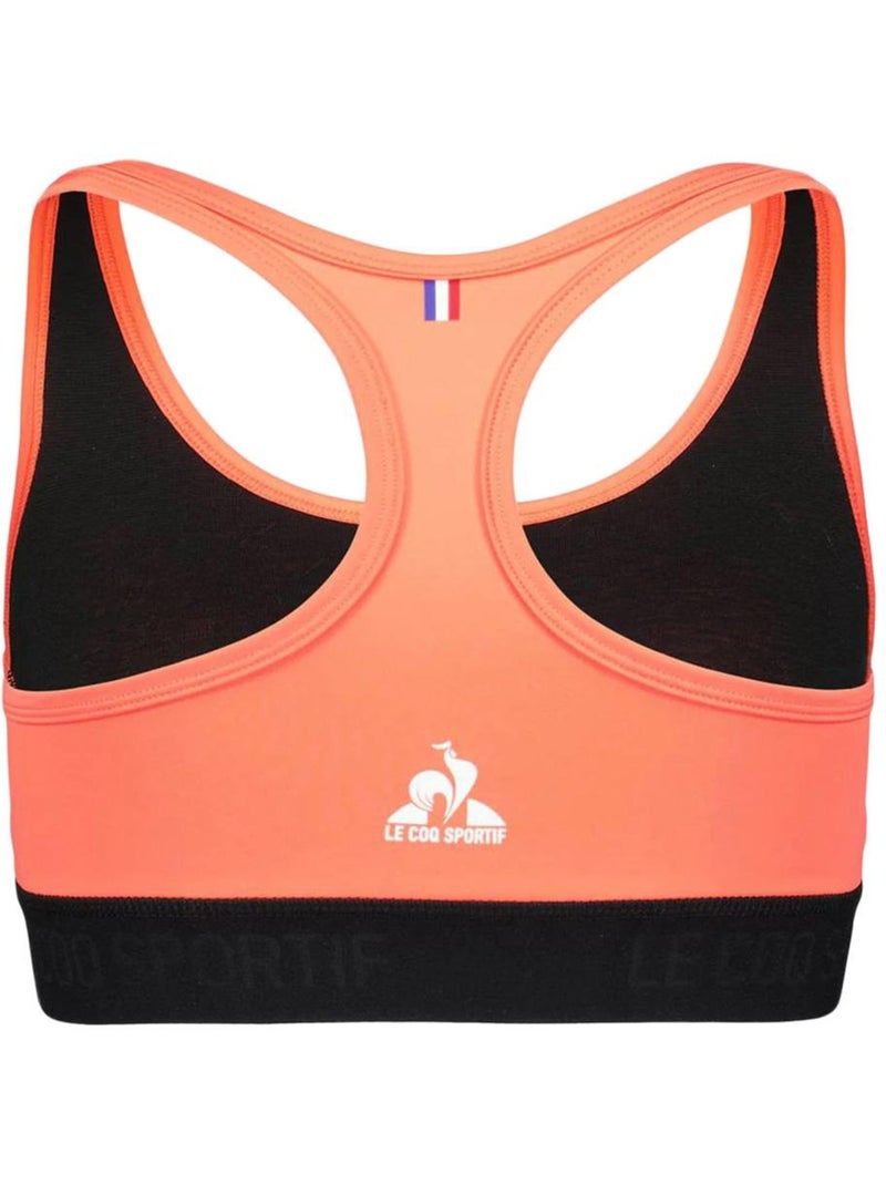 Le Coq Sportif Training Sportbeha Oranje/Zwart voor Dames Oranje - Kiabi