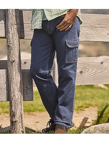 Le jean cargo à taille semi-elastiquée - atlas for men