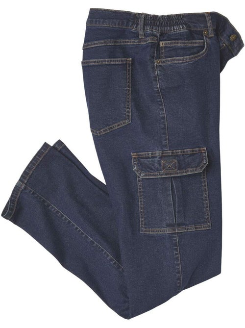 Le jean cargo à taille semi-elastiquée  - atlas for men - Kiabi