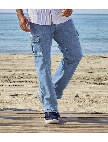 Jean Regular Cargo Taille Semi-Elastiquée - ATLAS FOR MEN