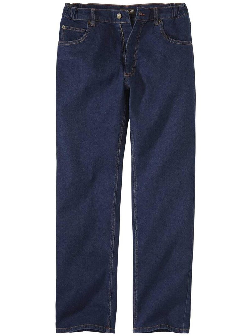 Le Jean Regular Stretch Confort Brut  - ATLAS FOR MEN Bleu foncé - Kiabi