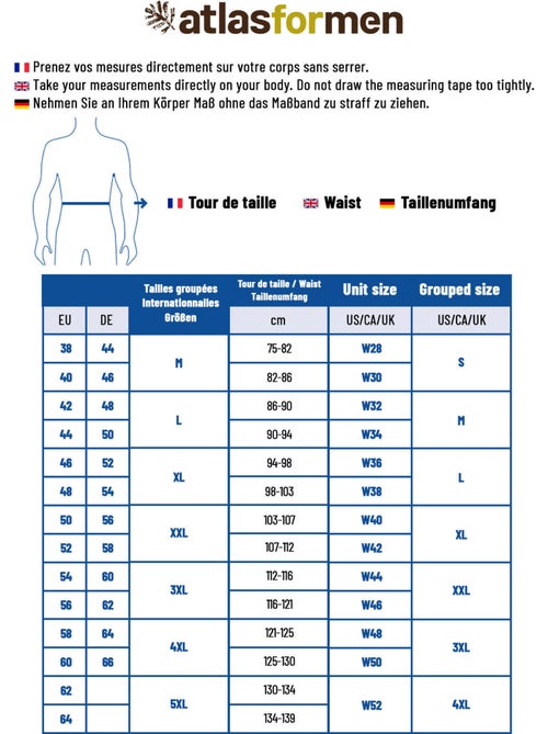 Le jean regular taille semi-elastiquée  - atlas for men - Kiabi