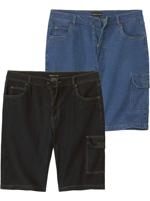 Le lot de 2 bermudas en jean stretch confort - atlas for men - Kiabi Le lot de 2 bermudas en jean stretch confort - atlas for men - Kiabi