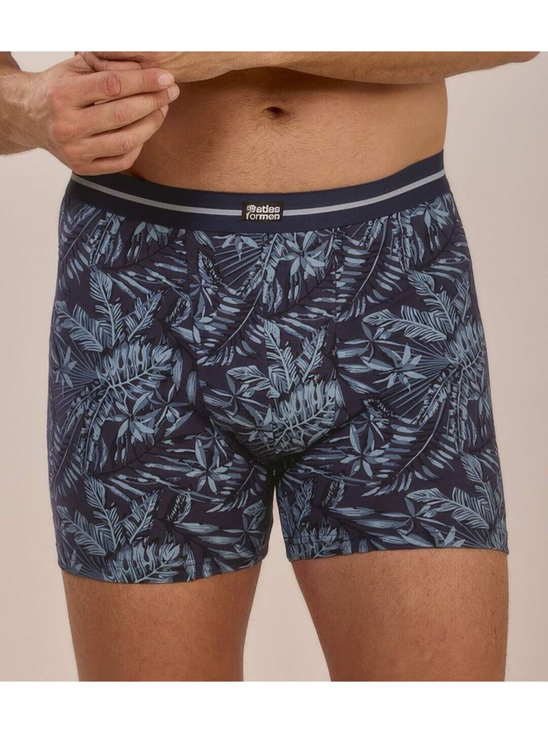 Le lot de 2 boxers en coton stretch  - atlas for men Bleu - Kiabi