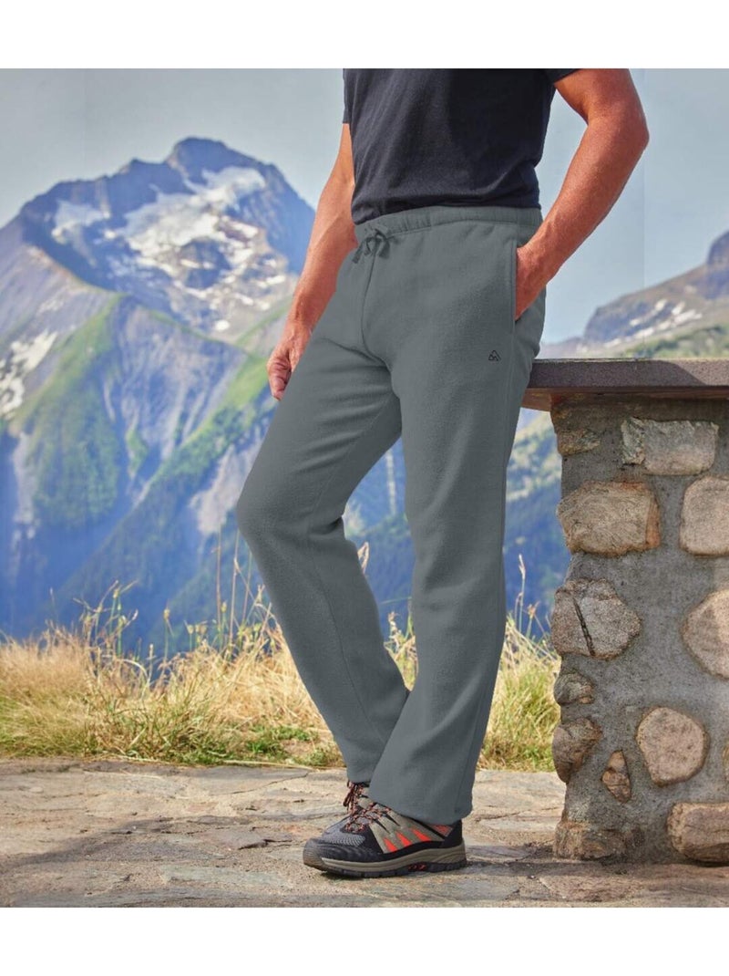 Le lot de 2 pantalons micropolaire  - atlas for men Gris Bleu - Kiabi