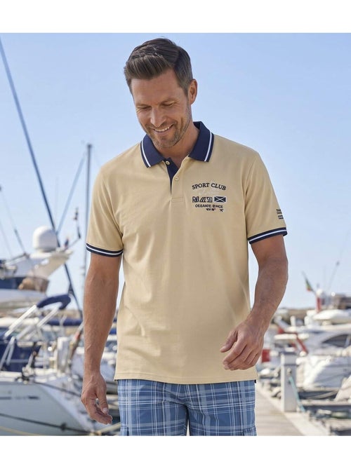 Le Lot de 2 Polos Piqués Sport Club  - ATLAS FOR MEN - Kiabi