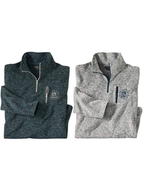 Le lot de 2 sweats molleton  - atlas for men - Kiabi