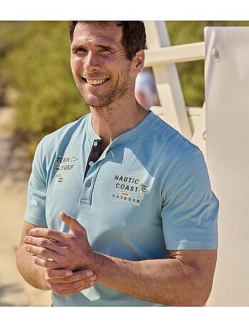 Le lot de 2 tee-shirts col boutonné tropic cup - atlas for men