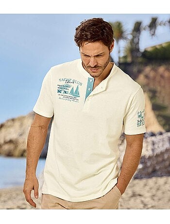 Le lot de 2 tee-shirts col boutonné tropic cup - atlas for men