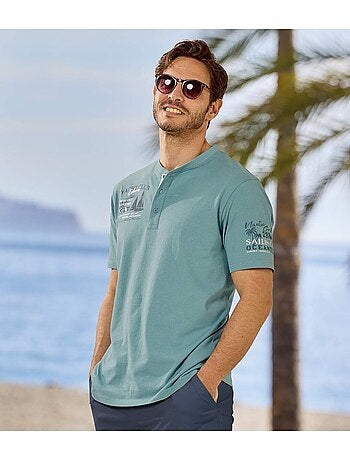 Le lot de 2 tee-shirts col boutonné tropic cup - atlas for men