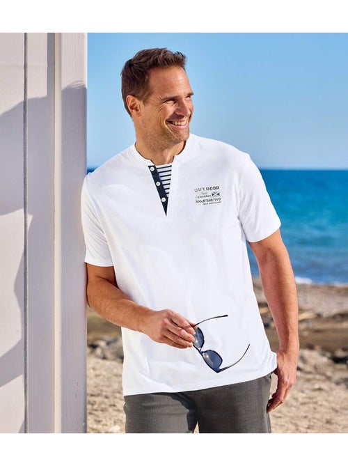 Le Lot de 2 Tee-Shirts Palm Club  - ATLAS FOR MEN - Kiabi