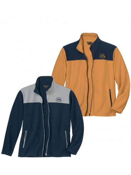 Le Lot de 2 Vestes Polaires Winter  - ATLAS FOR MEN - Kiabi