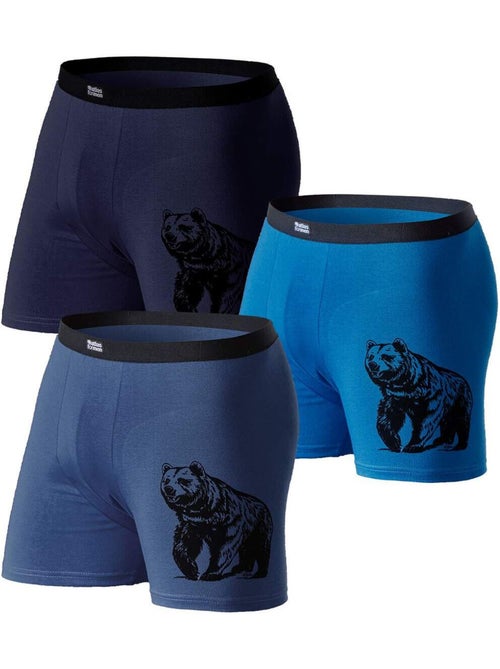 Le Lot de 3 Boxers Stretch Confort - ATLAS FOR MEN - Kiabi Le Lot de 3 Boxers Stretch Confort - ATLAS FOR MEN - Kiabi