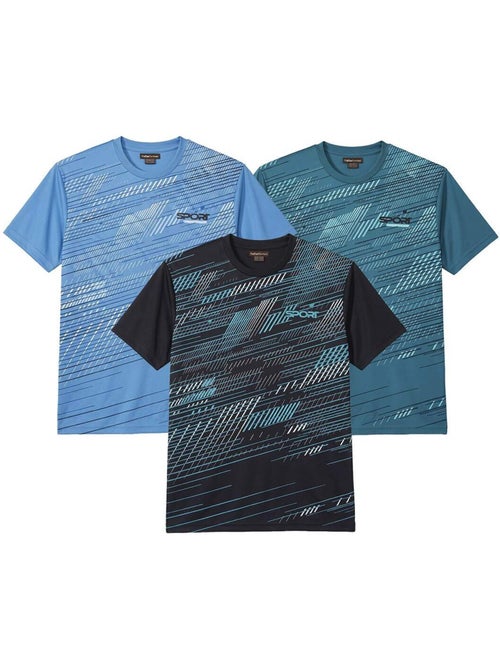 Le lot de 3 tee-shirts flammés sporting - atlas for men - Kiabi Le lot de 3 tee-shirts flammés sporting - atlas for men - Kiabi
