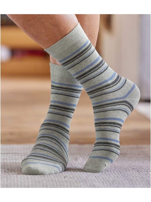 Le lot de 4 paires de chaussettes fantaisie  - atlas for men - Kiabi