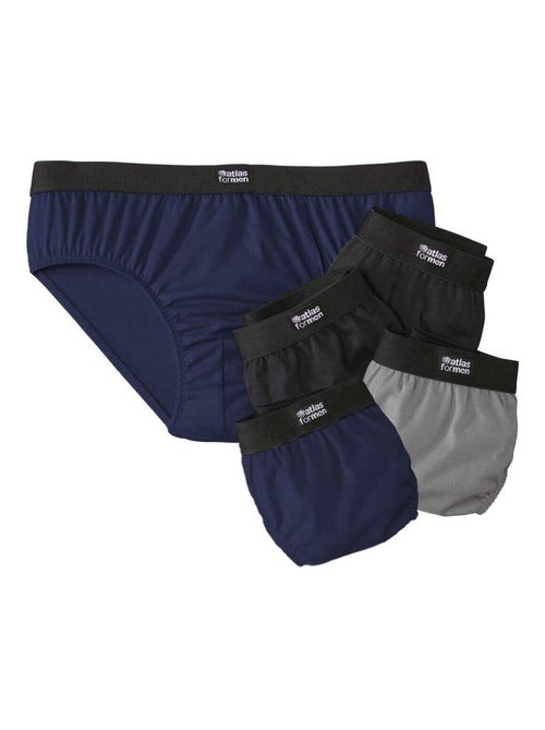 Le Lot de 5 Slips Stretch Confort - ATLAS FOR MEN - Kiabi Le Lot de 5 Slips Stretch Confort - ATLAS FOR MEN - Kiabi