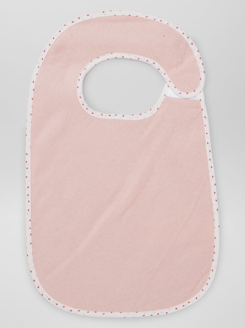Le lot de 7 bavoirs éponge doublés Rose/bleu - Kiabi