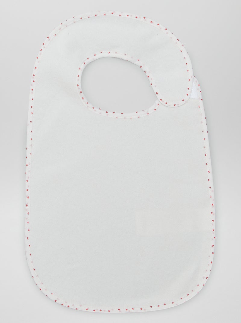 Le lot de 7 bavoirs éponge doublés Rose/bleu - Kiabi