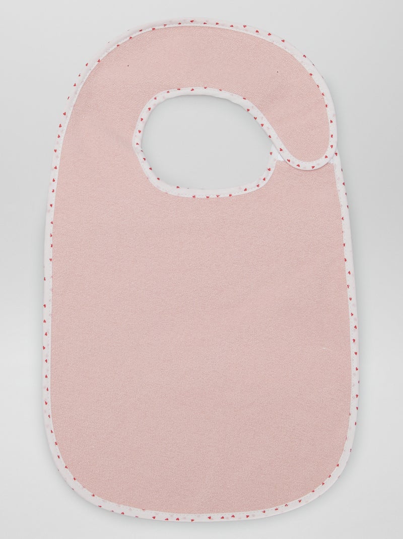 Le lot de 7 bavoirs éponge doublés Rose/bleu - Kiabi