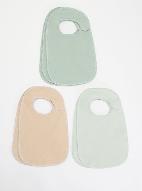 Le lot de 7 bavoirs éponge doublés - Kiabi