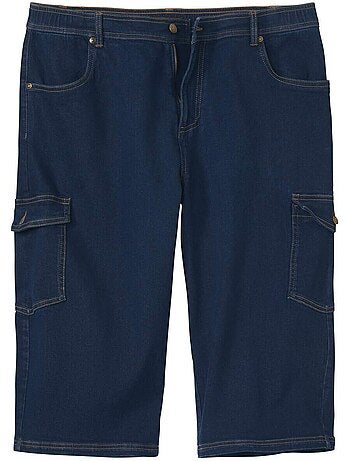 Le pantacourt en jean stretch cargo - atlas for men