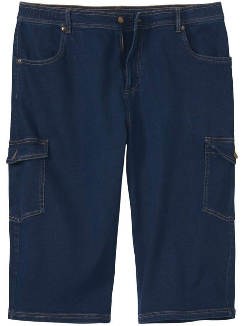 Le pantacourt en jean stretch cargo  - atlas for men - Kiabi