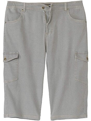 Le pantacourt en jean stretch cargo - atlas for men