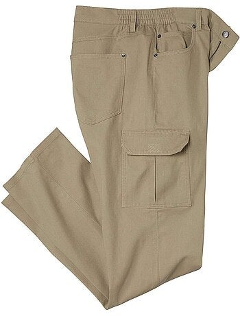 Le pantalon 7 poches taille semi-elastiquée multipoche - atlas for men