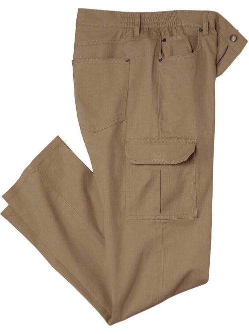 Le pantalon cargo à taille semi-élastiquée  - atlas for men - Kiabi
