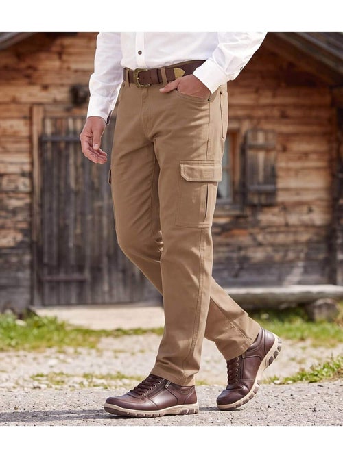 Le pantalon cargo à taille semi-élastiquée  - atlas for men - Kiabi