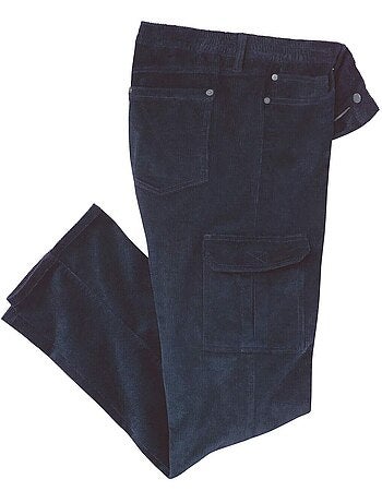 Le pantalon cargo velours stretch confort - atlas for men
