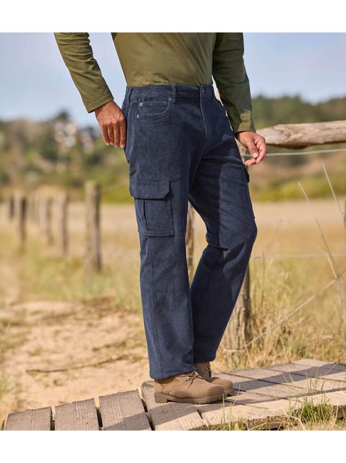 Le pantalon cargo confort velours côtelé  - atlas for men - Kiabi