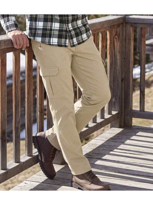 Le pantalon cargo en coton stretch confort  - atlas for men - Kiabi