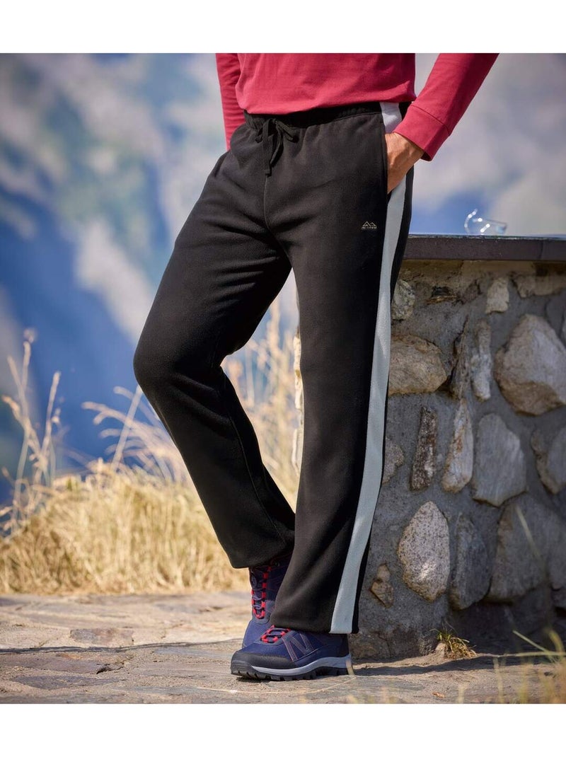Le pantalon détente polaire  - atlas for men Noir - Kiabi