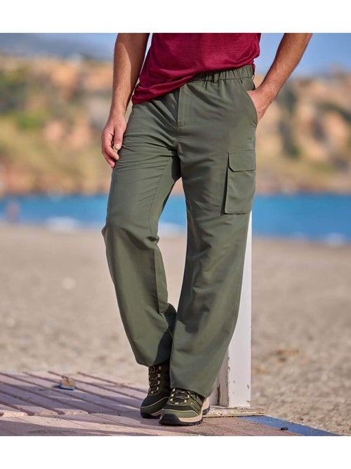 Le pantalon rando multipoches doublé polaire  - atlas for men - Kiabi