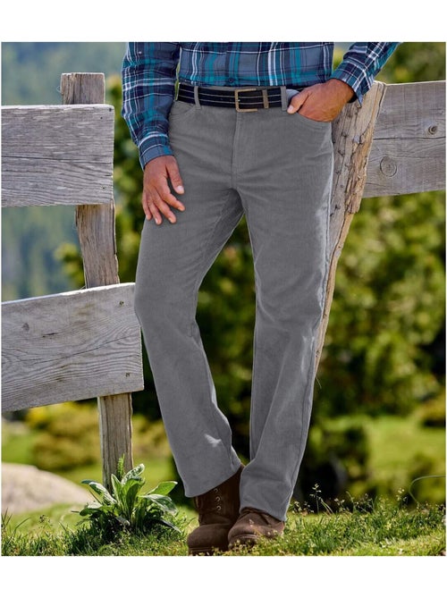 Le pantalon velours 5 poches stretch  - atlas for men - Kiabi