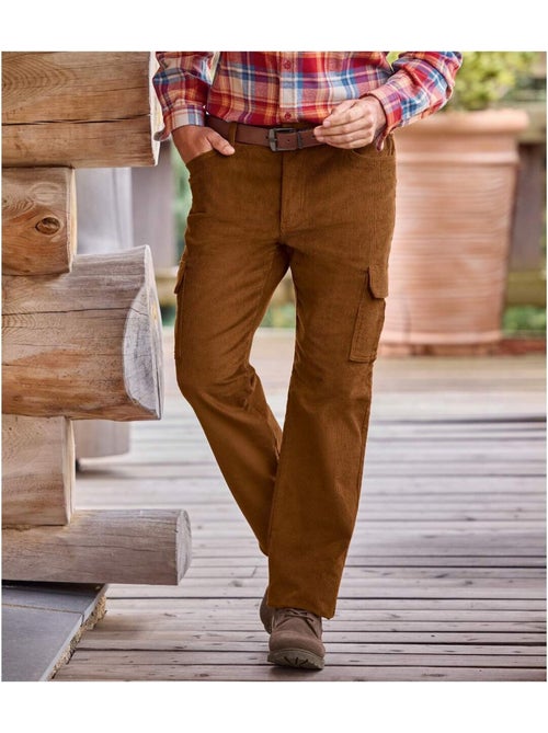 Le pantalon velours cargo taille semi elastiquée - atlas for men - Kiabi Le pantalon velours cargo taille semi elastiquée - atlas for men - Kiabi