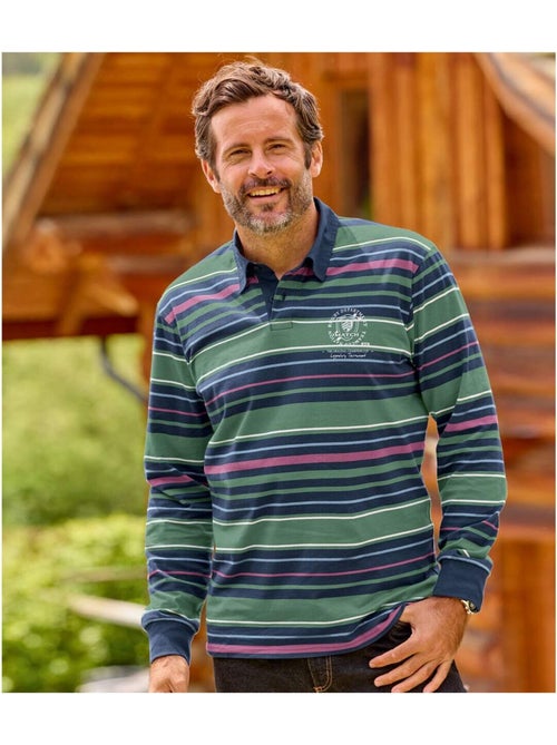 Le polo rugby rayé  - atlas for men - Kiabi