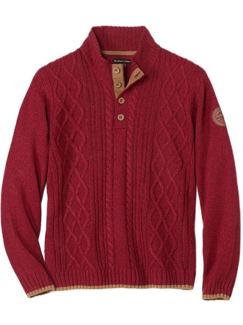 Le Pull Col Boutonné Tricot Torsadé Mountain - ATLAS FOR MEN - Kiabi Le Pull Col Boutonné Tricot Torsadé Mountain - ATLAS FOR MEN - Kiabi